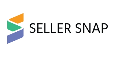 Logo of Seller Snap features a stylized S with segments in orange, green, and blue, next to the text SELLER SNAP in black capital letters.